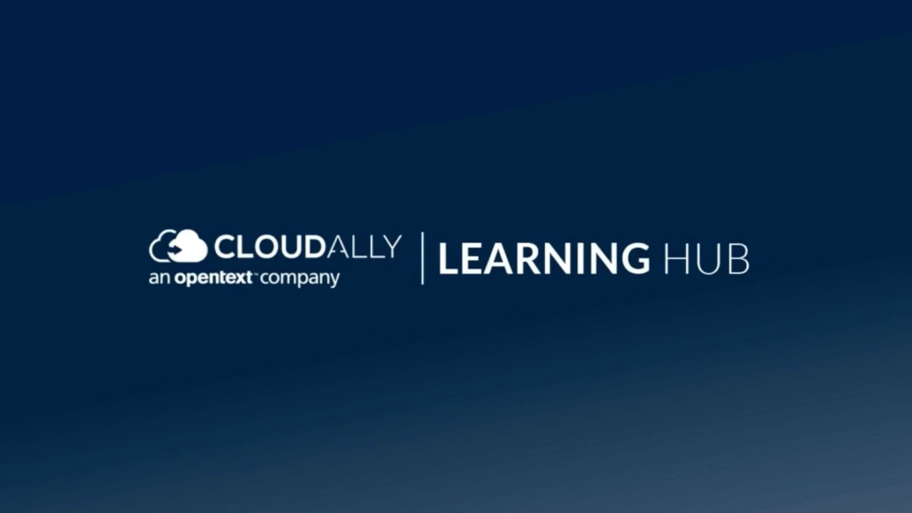 SaaSデータ保護プラットフォームCloudAllyのご紹介動画サムネイル